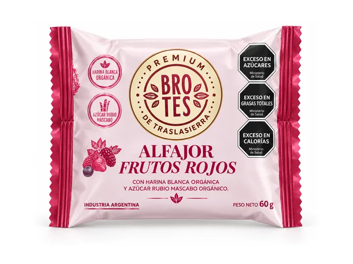 ALFAJOR BROTES FRUTOS ROJOS