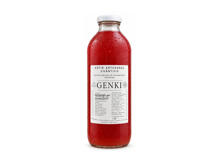 KEFIR ARTESANAL NARANJA CON HIBISCUS